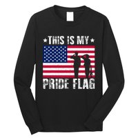 This Is My Pride Flag USA American 4th Of July Patriotic Long Sleeve Shirt