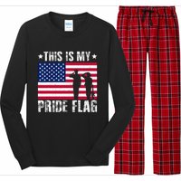 This Is My Pride Flag USA American 4th Of July Patriotic Long Sleeve Pajama Set