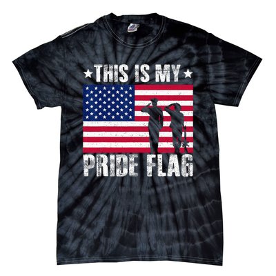 This Is My Pride Flag USA American 4th Of July Patriotic Tie-Dye T-Shirt