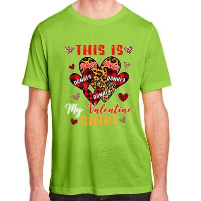 This Is My Valentine Cool Gift Cute Valentine Donkey Farmer Gift Adult ChromaSoft Performance T-Shirt