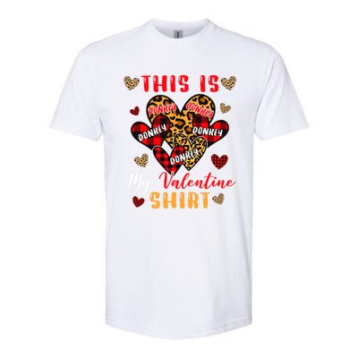 This Is My Valentine Cool Gift Cute Valentine Donkey Farmer Gift Softstyle CVC T-Shirt