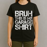 This Is My Garage Mechanic Dad Jokes Funny Fathers Day T-Shirt