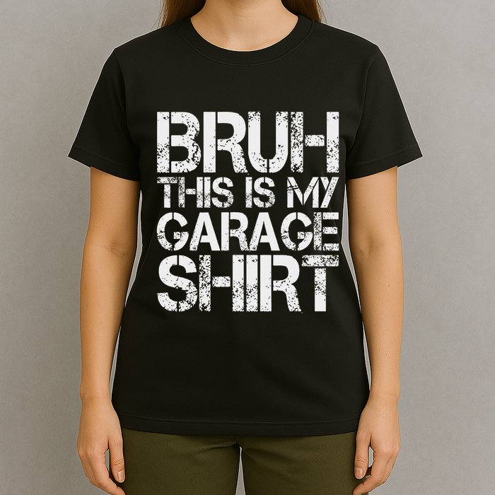 This Is My Garage Mechanic Dad Jokes Funny Fathers Day T-Shirt