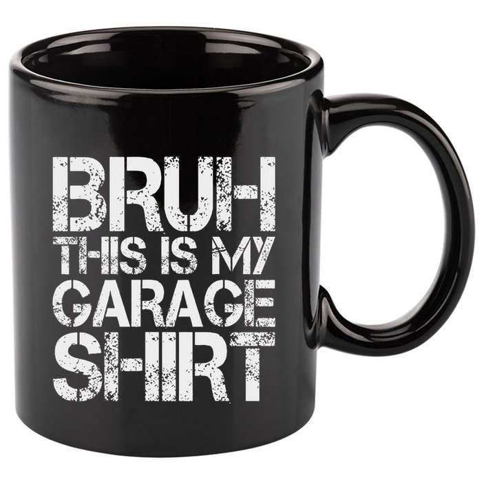 This Is My Garage Mechanic Dad Jokes Funny Fathers Day 11oz C Handle Ceramic Mug
