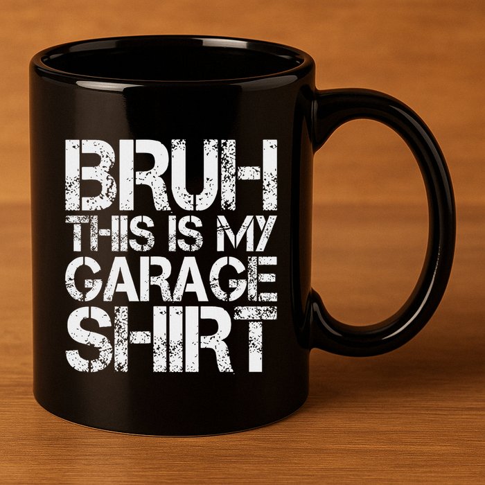 This Is My Garage Mechanic Dad Jokes Funny Fathers Day 11oz C Handle Ceramic Mug