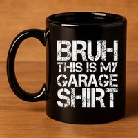This Is My Garage Mechanic Dad Jokes Funny Fathers Day 11oz C Handle Ceramic Mug