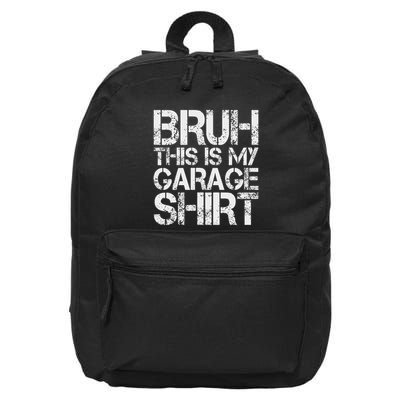 This Is My Garage Mechanic Dad Jokes Funny Fathers Day 16 in Basic Backpack