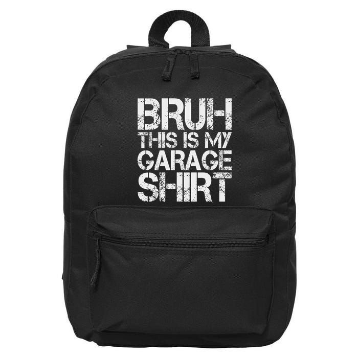This Is My Garage Mechanic Dad Jokes Funny Fathers Day 16 in Basic Backpack