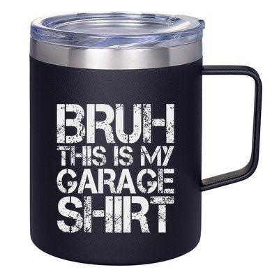 This Is My Garage Mechanic Dad Jokes Funny Fathers Day 12oz Stainless Steel Coffee Mug