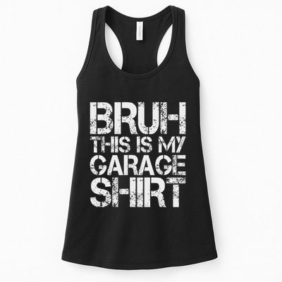 This Is My Garage Mechanic Dad Jokes Funny Fathers Day Womens Tank Top