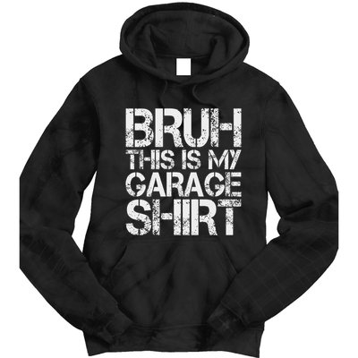 This Is My Garage Mechanic Dad Jokes Funny Fathers Day Tie Dye Hoodie