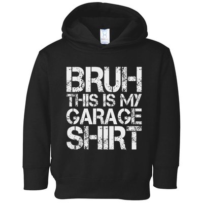 This Is My Garage Mechanic Dad Jokes Funny Fathers Day Toddler Hoodie