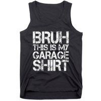 This Is My Garage Mechanic Dad Jokes Funny Fathers Day Tank Top