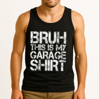 This Is My Garage Mechanic Dad Jokes Funny Fathers Day Tank Top
