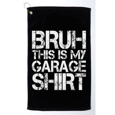 This Is My Garage Mechanic Dad Jokes Funny Fathers Day Golf Towel