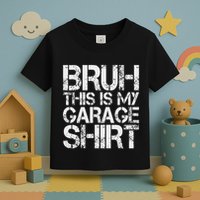 This Is My Garage Mechanic Dad Jokes Funny Fathers Day Toddler T-Shirt
