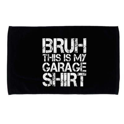 This Is My Garage Mechanic Dad Jokes Funny Fathers Day Microfiber Hand Towel
