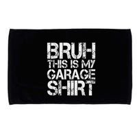 This Is My Garage Mechanic Dad Jokes Funny Fathers Day Microfiber Hand Towel