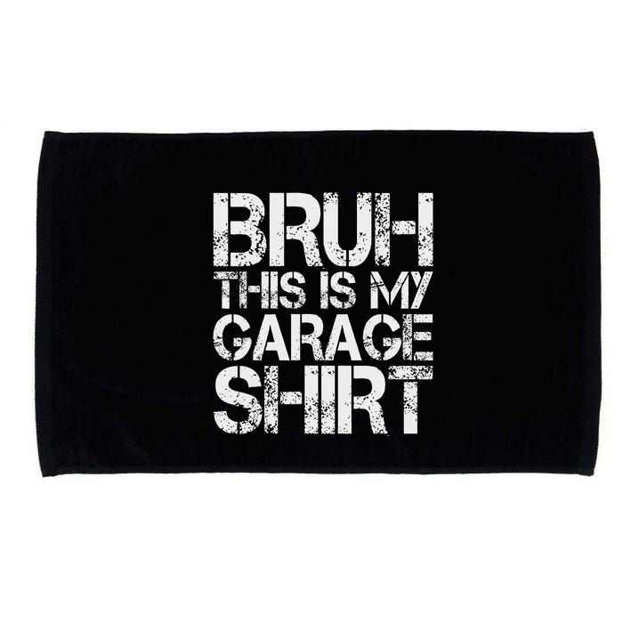This Is My Garage Mechanic Dad Jokes Funny Fathers Day Microfiber Hand Towel