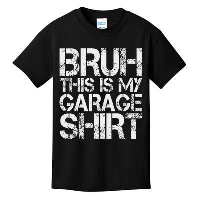 This Is My Garage Mechanic Dad Jokes Funny Fathers Day Kids T-Shirt