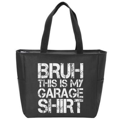 This Is My Garage Mechanic Dad Jokes Funny Fathers Day Zip Tote Bag