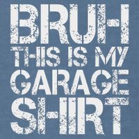 This Is My Garage Mechanic Dad Jokes Funny Fathers Day Garment-Dyed Sweatshirt