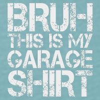 This Is My Garage Mechanic Dad Jokes Funny Fathers Day Sueded Cloud Jersey T-Shirt