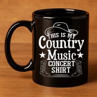This Is My Country Music Concert 11oz C Handle Ceramic Mug