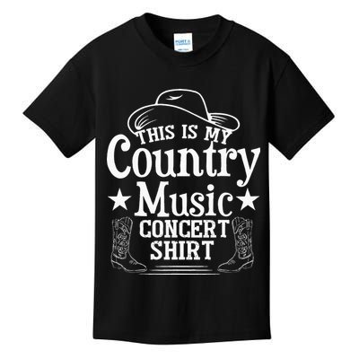 This Is My Country Music Concert Kids T-Shirt