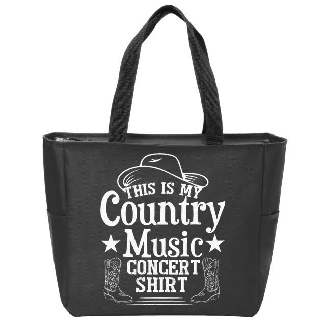 This Is My Country Music Concert Zip Tote Bag