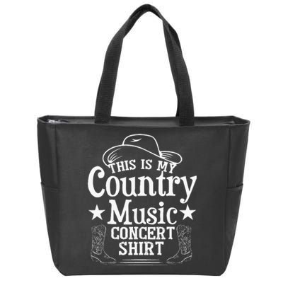 This Is My Country Music Concert Zip Tote Bag