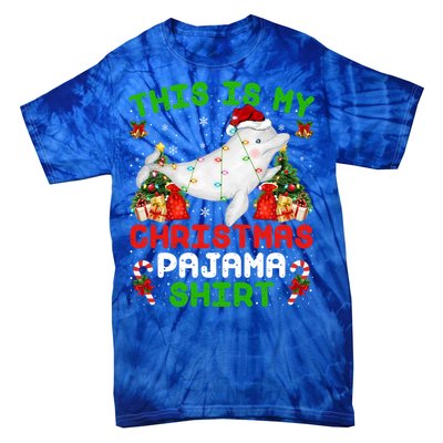 This Is My Christmas Pajama Gift Beluga Whale Christmas Cute Gift Tie-Dye T-Shirt