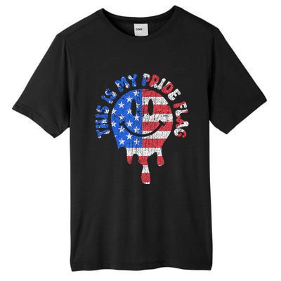 This Is My Pride Flag USA Happy Face American 4th of July Tall Fusion ChromaSoft Performance T-Shirt