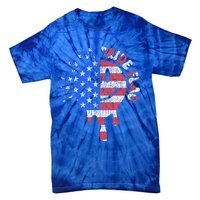 This Is My Pride Flag USA Happy Face American 4th of July Tie-Dye T-Shirt