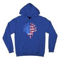 This Is My Pride Flag USA Happy Face American 4th of July Tall Hoodie