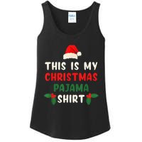 This Is My Christmas Pajama Shirt Xmas Morning PJs Ladies Essential Tank