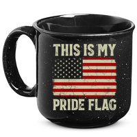 This Is My Pride Flag Patriotic American Flag, 4th of July  15oz Campfire Ceramic Mug