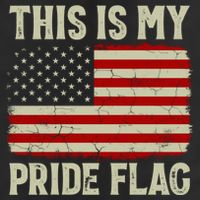 This Is My Pride Flag Patriotic American Flag, 4th of July  15oz Campfire Ceramic Mug