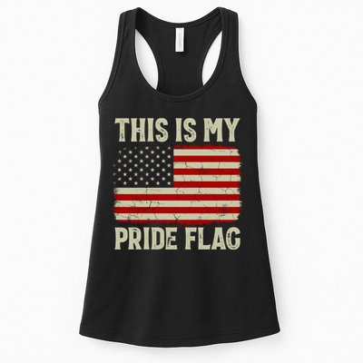 This Is My Pride Flag Patriotic American Flag, 4th of July  Womens Tank Top