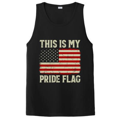 This Is My Pride Flag Patriotic American Flag, 4th of July  PosiCharge Competitor Tank