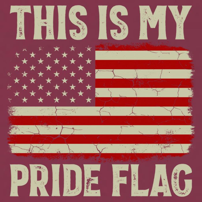 This Is My Pride Flag Patriotic American Flag, 4th of July  16oz Travel Tumbler