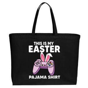 This Is My Easter Pajama Game Control Graphic Gaming Gift Cotton Canvas Jumbo Tote