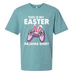 This Is My Easter Pajama Game Control Graphic Gaming Gift Sueded Cloud Jersey T-Shirt