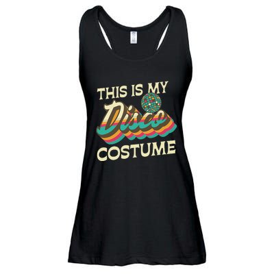 This Is My Disco Costume 70s 80s Retro Disco Party Ladies Essential Flowy Tank