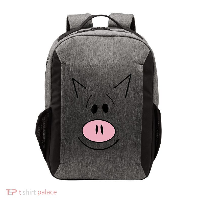 This Is My Book Character Costume Funny Piggy Kids Reading  Vector Backpack