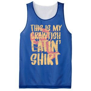 This Is My Crawfish Eatin Cute Gift Boil Season Gift Mesh Reversible Basketball Jersey Tank