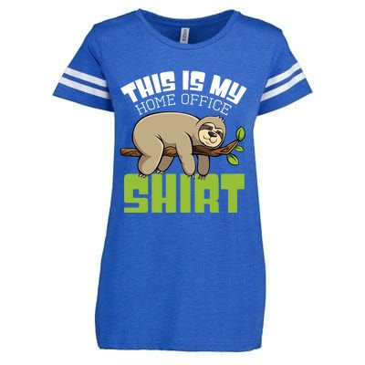 This Is My Homeoffice Design Sloth Work Sarcasm Funny Great Gift Enza Ladies Jersey Football T-Shirt