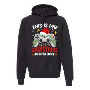 This Is My Christmas Pajama Video Game Gamer Boy Teens Premium Hoodie