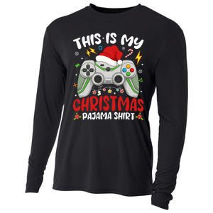 This Is My Christmas Pajama Video Game Gamer Boy Teens Cooling Performance Long Sleeve Crew