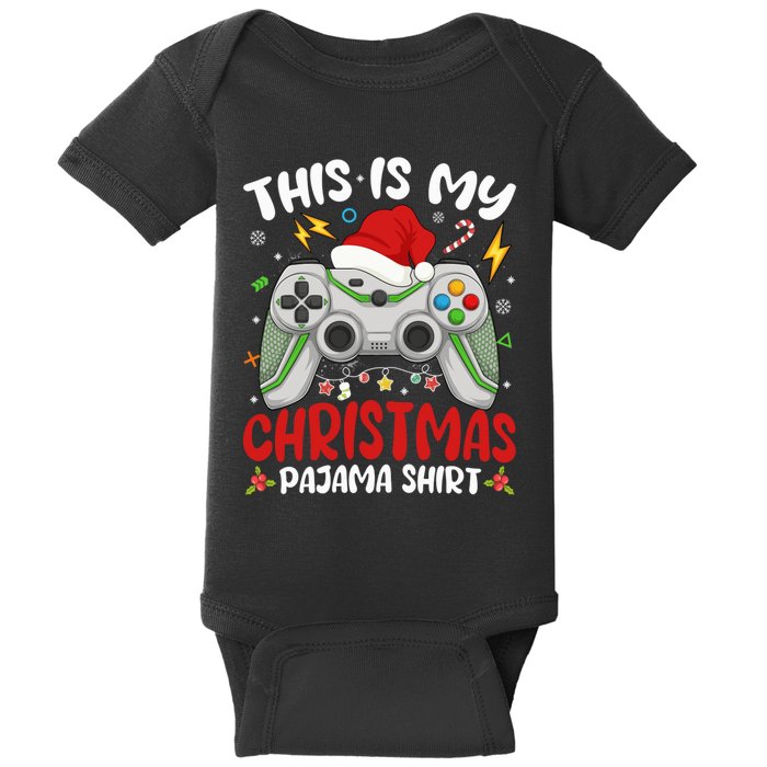 This Is My Christmas Pajama Video Game Gamer Boy Teens Baby Bodysuit